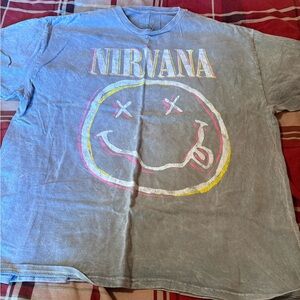 NIRVANA T-Shirt in Gray with Iconic Logo